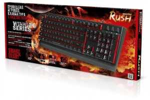 Клавиатура Smartbuy RUSH 601, игровая, проводная, 104 клавиши, USB, 7 цветов подсветки, 3 уровня яркости, подавление до 19 фантомных нажатий, кабель 1.6м, черная, SBK-601G-K (арт. 649752)