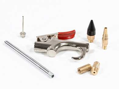 Набор продувочный пистолет, пневмат. в комплекте с насадками, 6 шт. MATRIX (арт. 57336)