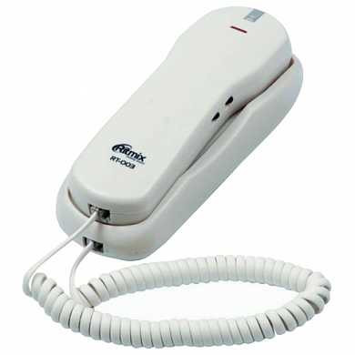 Телефон RITMIX RT-003 white, набор на трубке, быстрый набор 13 номеров, белый, 15118344 (арт. 262829)