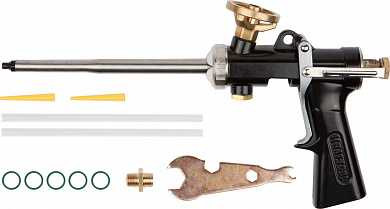 Пистолет "Super-Kraft" для монтажной пены, цельнометаллический, KRAFTOOL (арт. 06853)