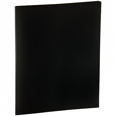 Папка с пружинным cкоросшивателем OfficeSpace, 20мм, 400мкм, черная (арт. FS1_10258)