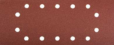 Лист шлифовальный ЗУБР "МАСТЕР", 14 отверстий, для ПШМ на зажимах, Р320, 115х280мм, 5шт (арт. 35594-320)