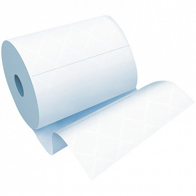 Полотенца бумажные в рулонах OfficeClean, 1 слойн., 280м/рул, ЦВ, ультрадлина, перфорац., белые (арт. 262647)