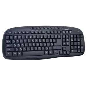 Клавиатура Perfeo "ELLIPSE" Multimedia, беспроводная, USB, 104+8 клавиш, питание 3хAAA, черная, PF-5000 (арт. 648719)