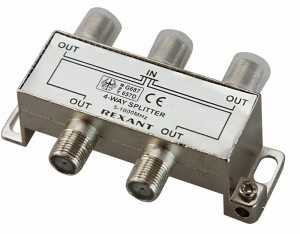Splitter На 4Tv 5-1000 Mhz Rexant 05-6003 (арт. 296929)
